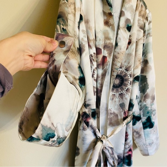 INC International Concepts Tie-Dye Trench Coat Size 3X - Picture 8 of 16